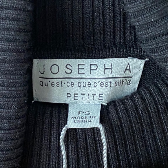 Joseph A. Black Turtleneck Petite Small NWT - Picture 6 of 9